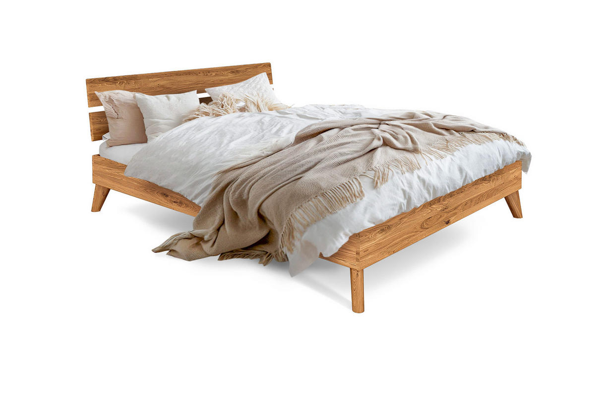 GREG 2 BETT Wildeiche - Wildeiche, Holz (200/190cm) - byoak
