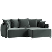 ECKSOFA LEON mit Schlaffunktion und Bettkasten Grün - Grün, Holzwerkstoff/Kunststoff (250/90cm) - Idohome