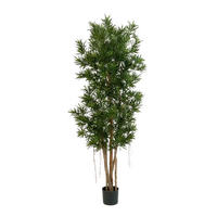 KUNSTBAUM Künstlicher Podocarpus Reflexa- Paul 210 cm - Grün, Kunststoff (210cm) - aplanta
