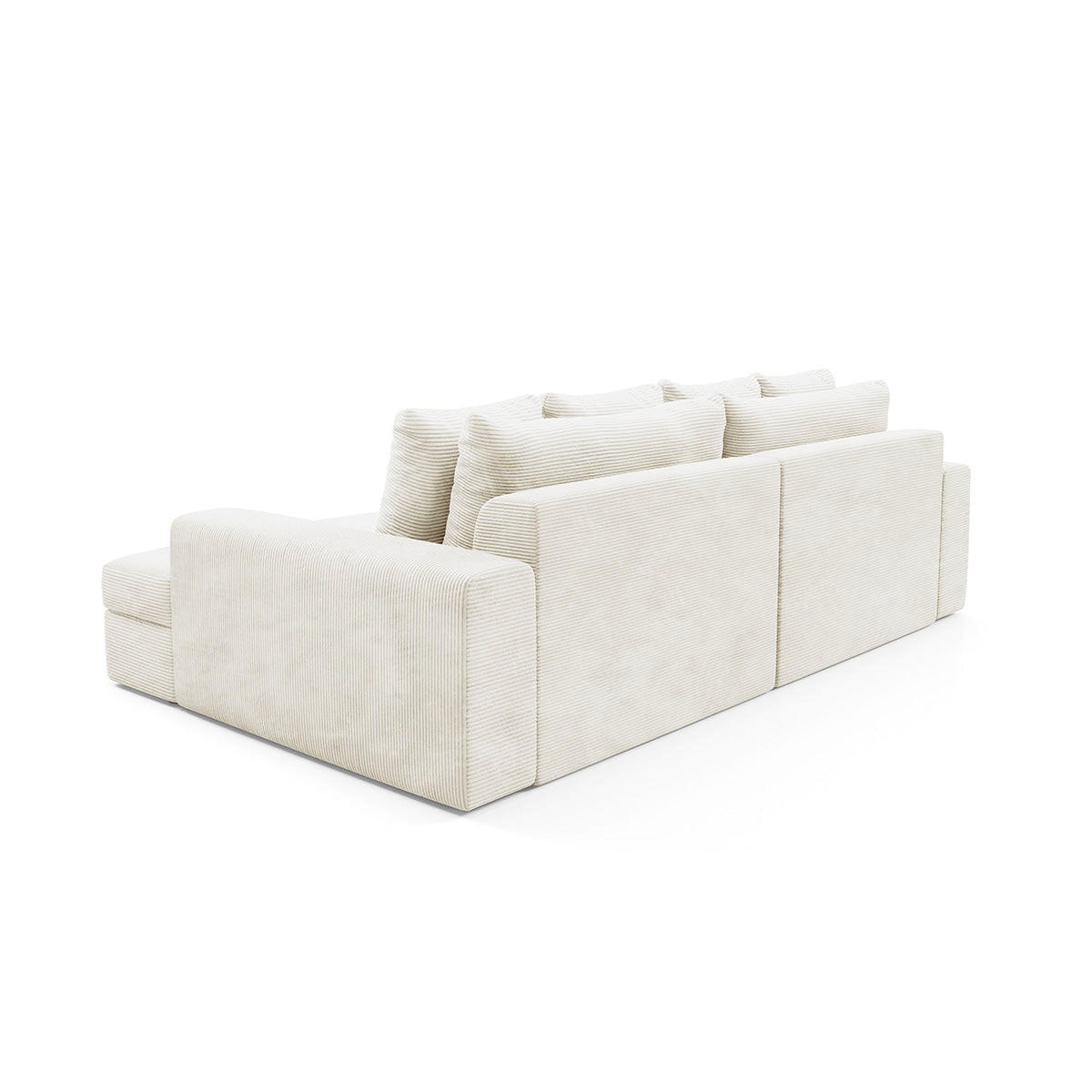 SOFA Paola 3 Sitzplätze Weiß - Weiß, Holz (272/86/167cm) - Petits-meubles