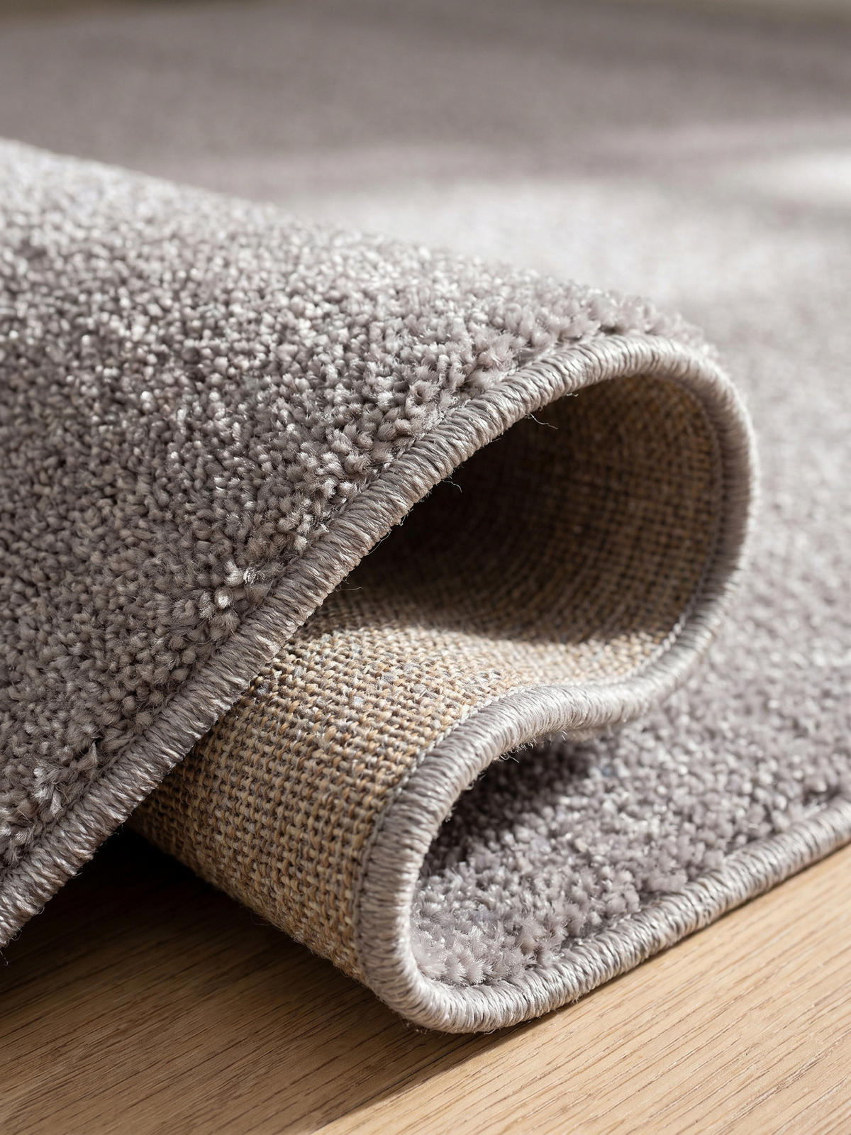 TEPPICH Kurzflor MAIN in Beige, einfarbig, Ø 120 cm - Beige, Textil (120/120cm) - KADIMA DESIGN
