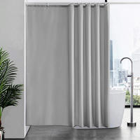 DUSCHVORHANG Grau 200 x 200 cm - Grau, Textil (200/200cm)