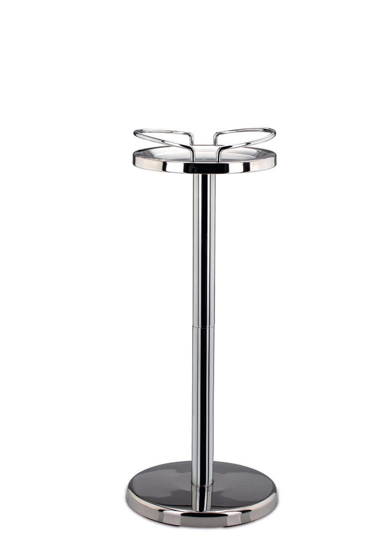 CHAMPAGNER-/FLASCHENKÜHLER Ständer (H) 66 x (Ø-oben) 24 cm - Silberfarben, Paraffin (24/66cm) - Hermann Bauer jun. Kollektion GmbH