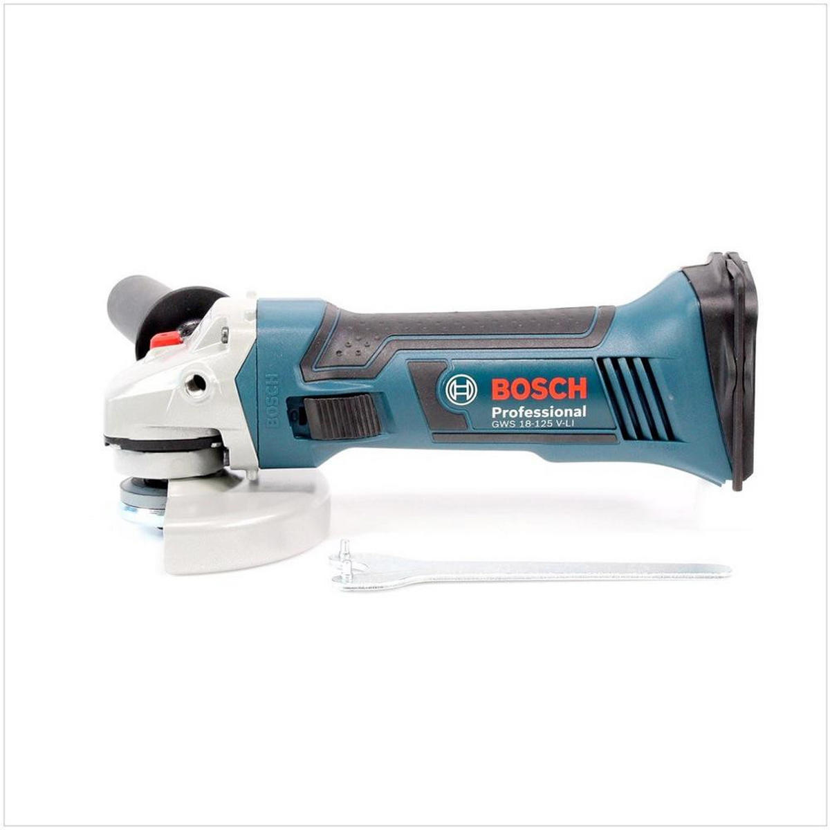 BOSCH GWS 18-125 V-LI Akku Winkelschleifer 18V 125mm Solo + L-Boxx ( 060193A308 ) - ohne Akku, ohne Ladegerät - Multicolor, Kunststoff (44/36/16cm) - Bosch Professional