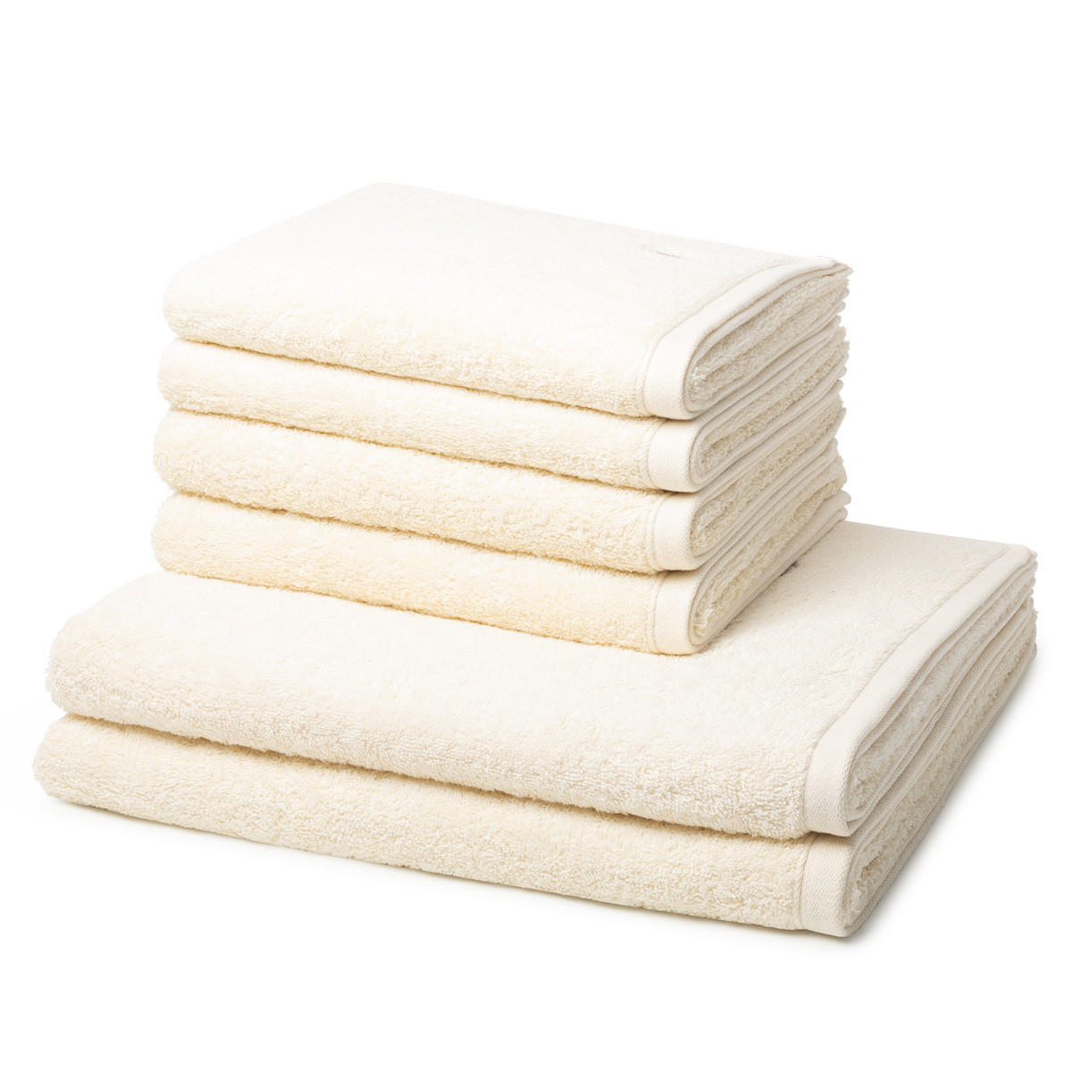 FROTTIERSET Vita 6-teilig - Naturfarben, Textil (50/100cm) - Ross