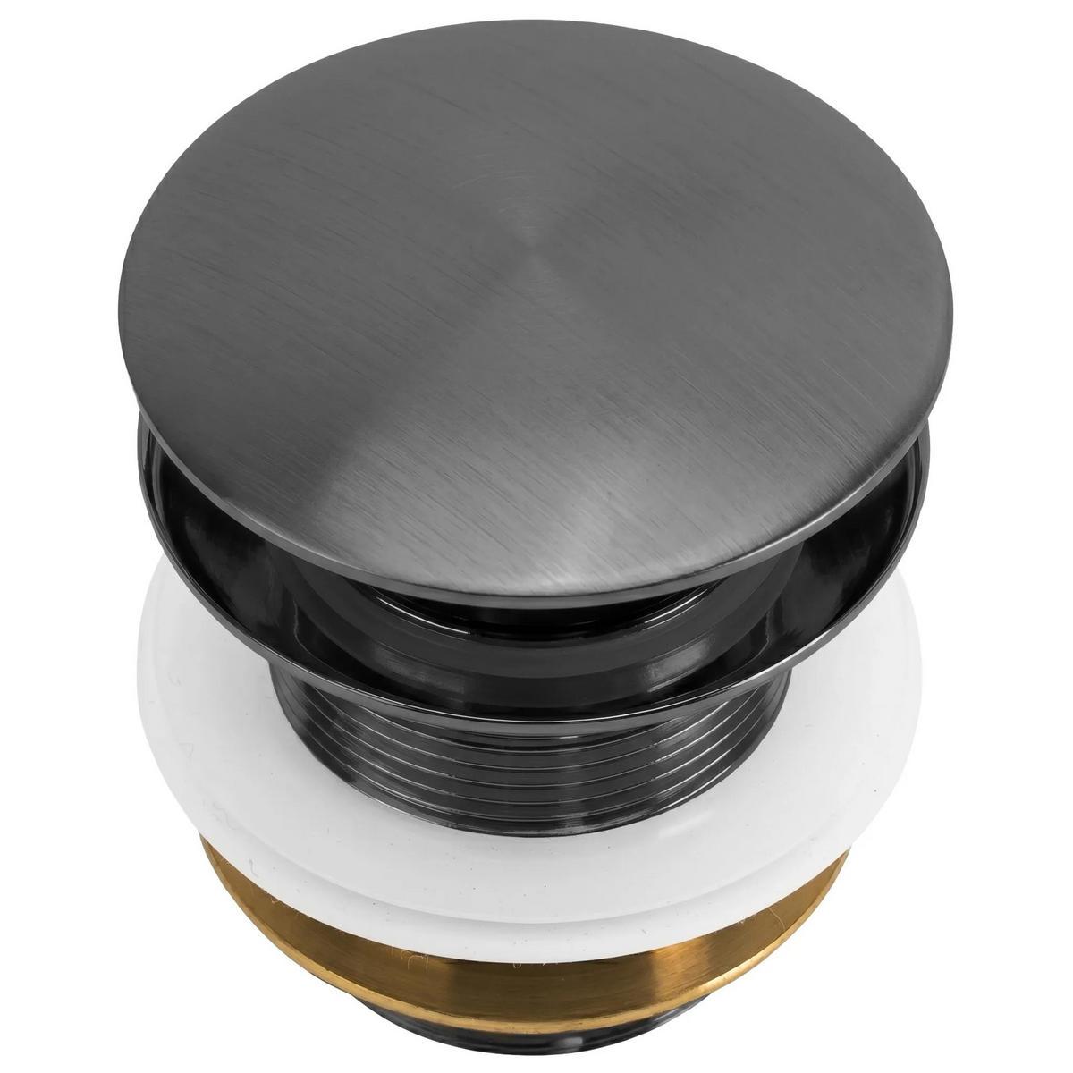 WANNE Stöpsel Klik-klak Rea Titan - Titanfarben, Metall (7/6/7cm) - REA