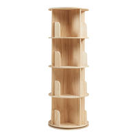 KINDERREGAL Chasek - Naturfarben, Holz (44/125/44cm) - [en.casa]