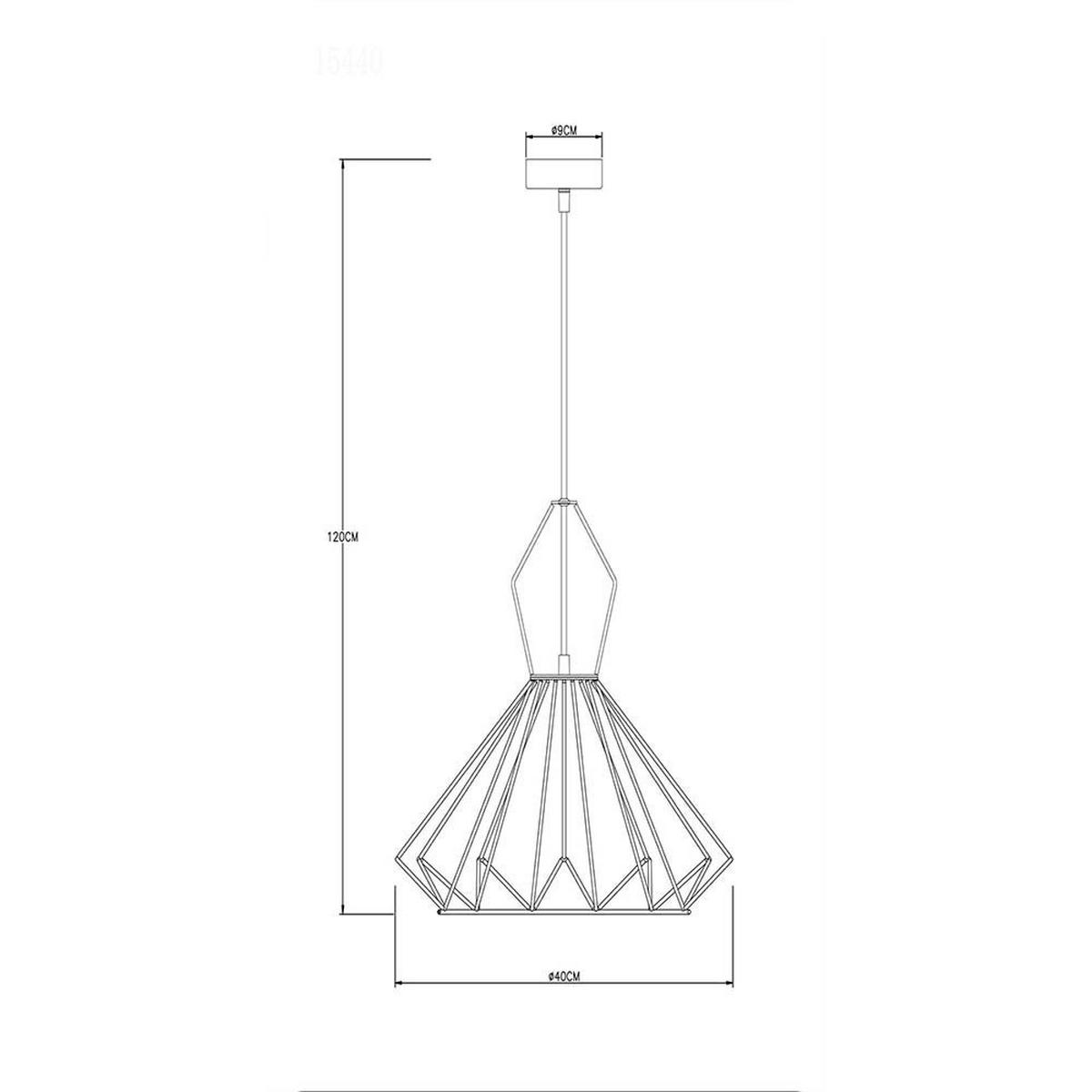 LED HÄNGELEUCHTE Metall Textil Schwarz - Schwarz, Metall (40/40/120cm) - Globo Lighting