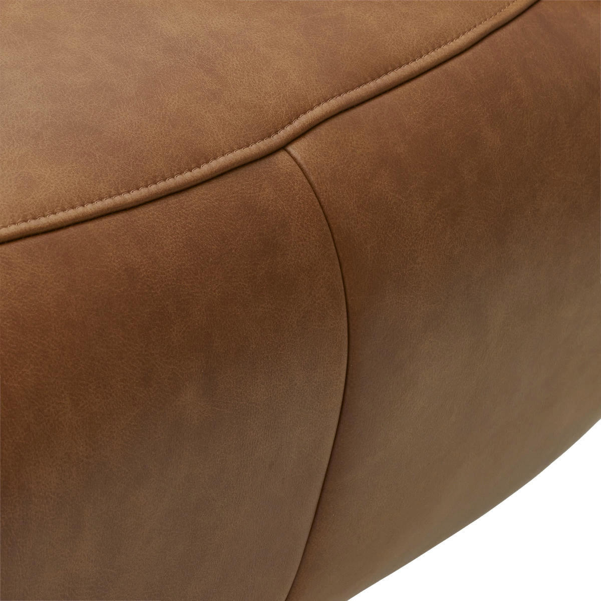 RELAXSESSEL Echtleder Cognac Braun - Schwarz/Braun, Leder/Metall (79/115/85cm) - Furnhouse