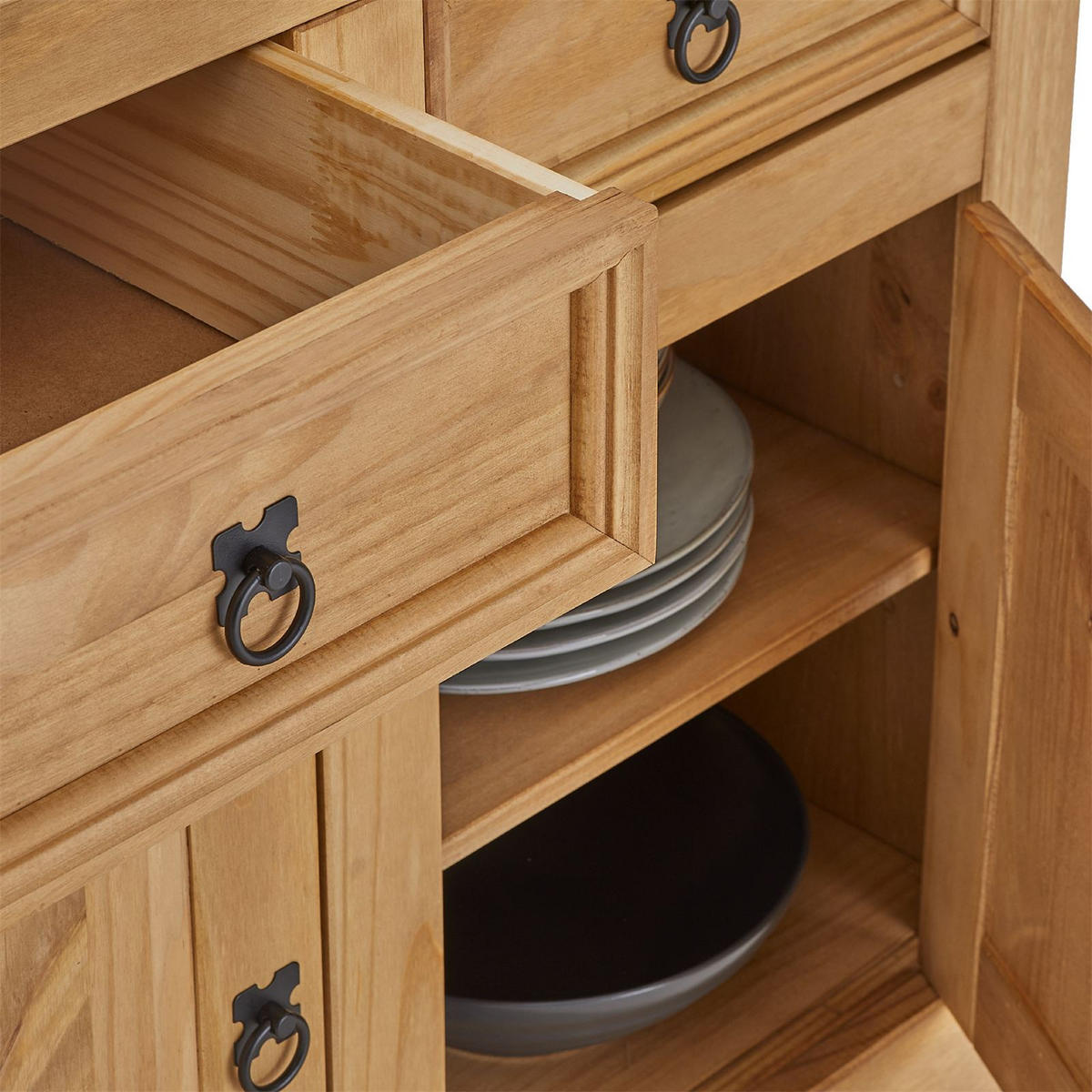 ANRICHTE SALSA - Naturfarben, Holz (92/84/44cm) - CARO-Möbel