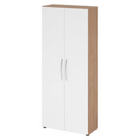 AKTENSCHRANK - 5 Ordnerhöhen 35/80/188 cm in Nussbaumfarben/Weiß - Nussbaumfarben/Weiß, Holzwerkstoff (80/188/35cm) - bümö