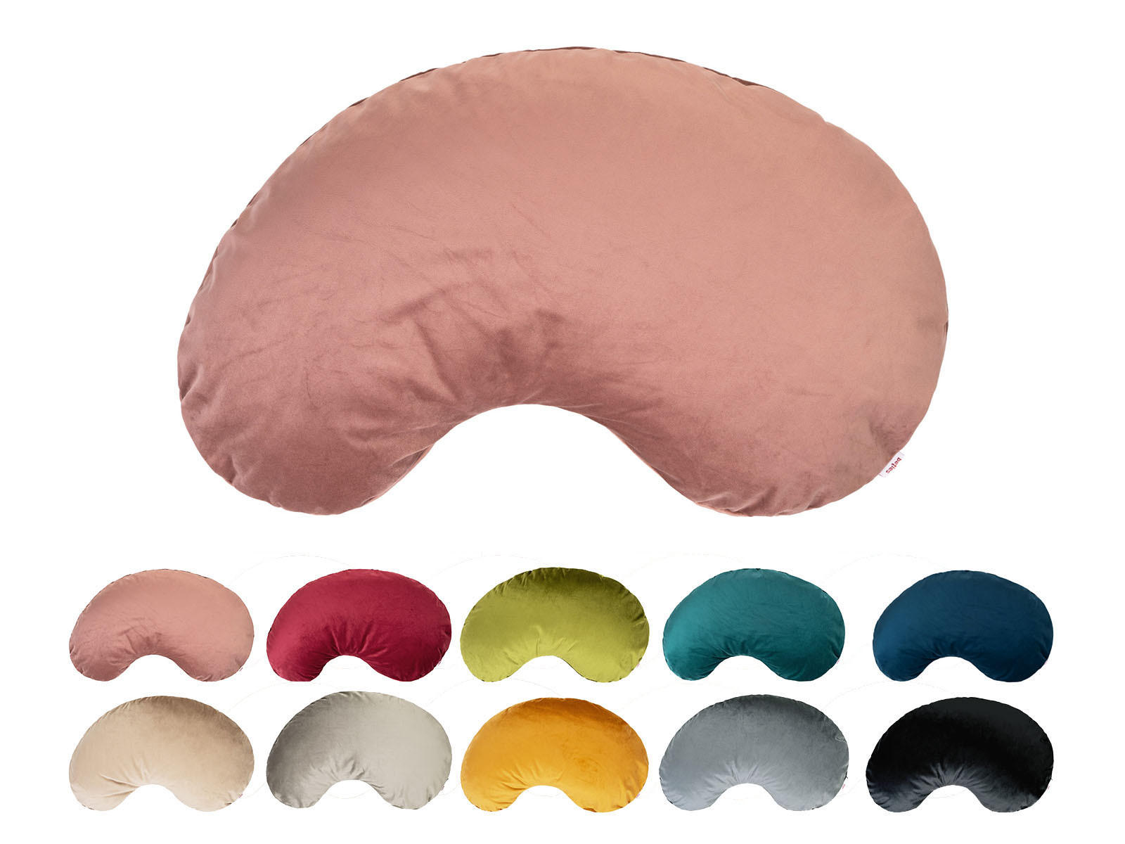 XL-KISSEN-BOHNE Samt&Sonders altrosa 70/45 cm - Altrosa, Textil (45/70cm) - beties Heimtextil