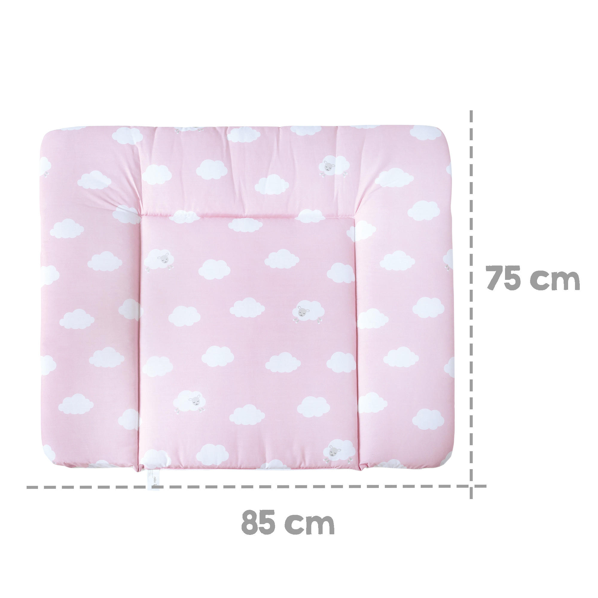 WICKELAUFLAGE Kleine Wolke rosa - Rosa, Textil (85/75cm) - Roba