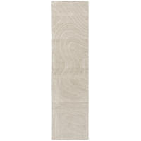 WOLLTEPPICH Wellen Abstrakt, Wohnzimmer Beige Läufer 60x230 - Beige, Textil (60/230cm) - KADIMA DESIGN