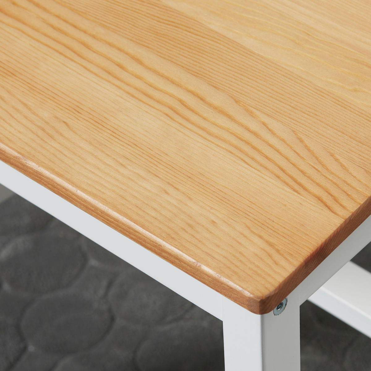 ESSZIMMERSTÜHLE 2er-Set DE-13199 Landhausstil mit gekreuzter Rückenlehne Weiß/Eiche - Weiß, Holz (46.5/86/41cm) - ComfortXL