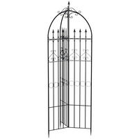 RANKGITTER Metall Schwarz - Schwarz, Metall (70/234/70cm) - CLP