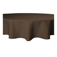 TISCHDECKE Leinenoptik 160 cm rund Braun - Braun, Textil (160cm) - TiborTex