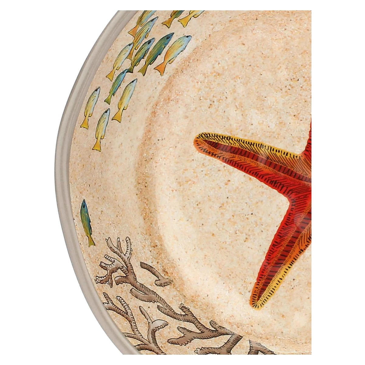 TELLER tief / Suppenteller Ø 19,5 cm Sea Life Set mit 2 Stück - Multicolor, Kunststoff (19.5cm) - Rose & Tulipani