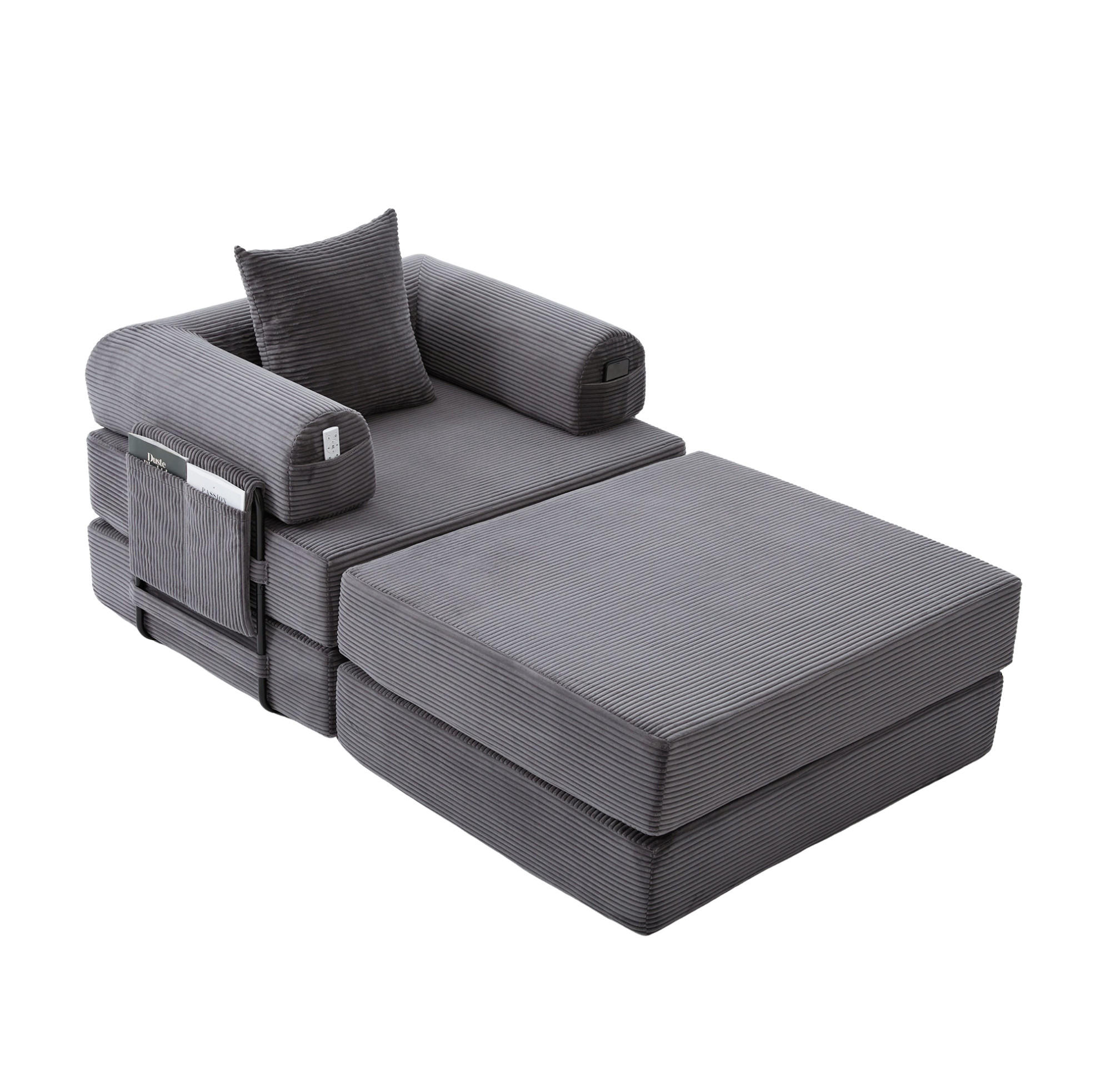 Meubliv Sofa Dunkelgrau 190x67x112 cm