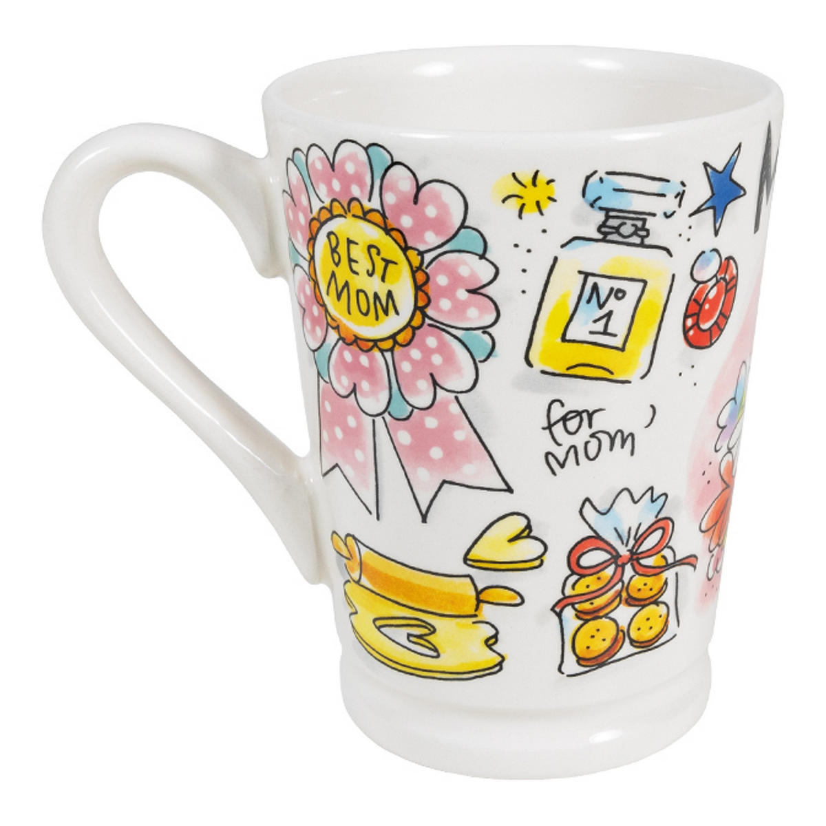 MAZAGRAN-BECHER Mutter in Bunt - 500 ml - Multicolor, Keramik (0.5L) - Blond Amsterdam