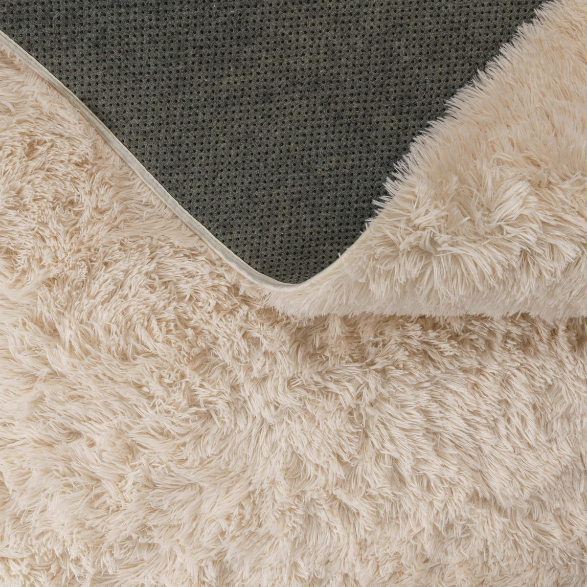 HOCHFLORTEPPICH Creme 60 x 100 cm - Creme, Kunststoff (60/100cm) - TT Home