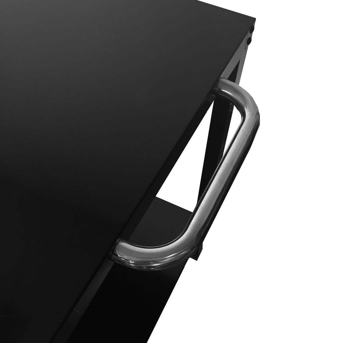 BEISTELLTISCH Portimao Schwarz - Schwarz, Metall (65/80/81cm) - Happy Garden