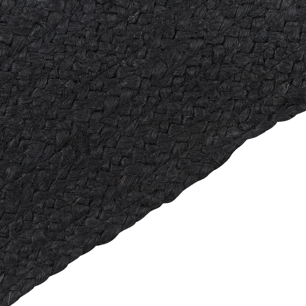 KURZFLOR-TEPPICH Schwarz 160/230 cm Demirci - Schwarz, Naturmaterialien (160/230cm) - Beliani