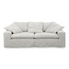 SOFA NETTA Hellgrau Cord - Hellgrau/Braun, Birkenholz/Textil (226/90/116cm) - KAWOLA