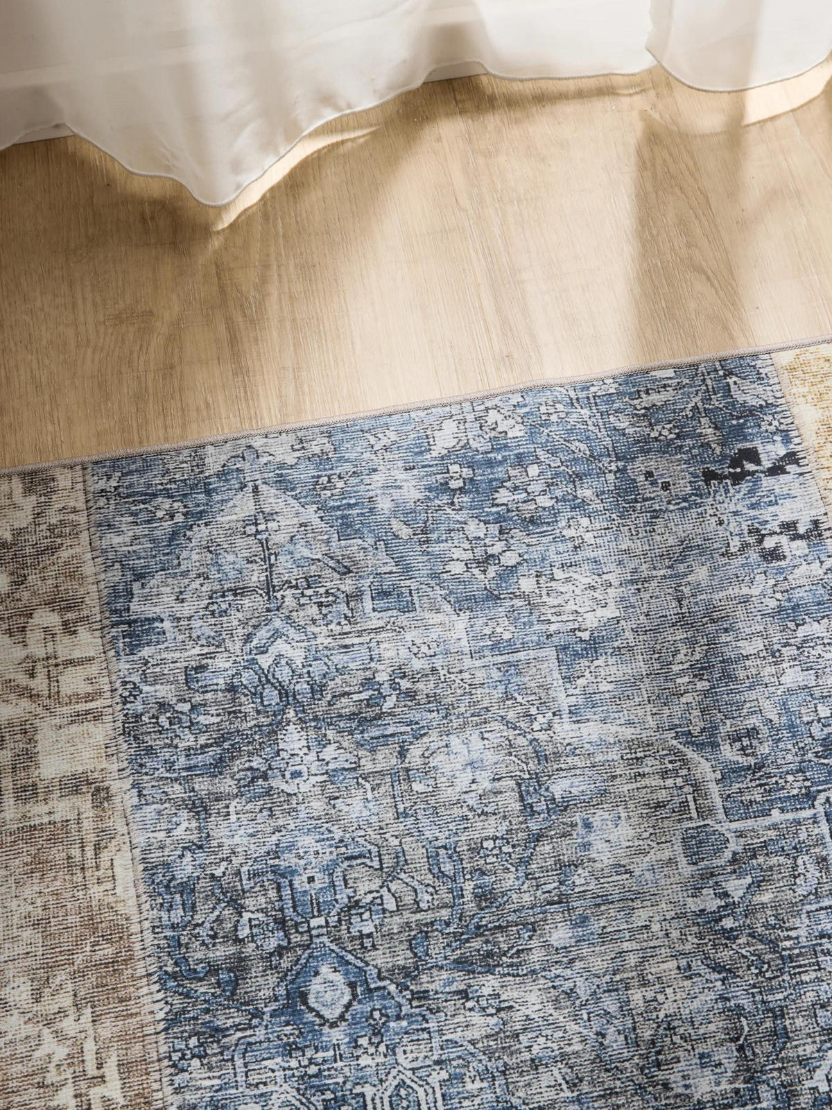 VINTAGE-TEPPICH George waschbar 200x300 cm - Multicolor/Braun, Kunststoff (200/300cm) - benuta