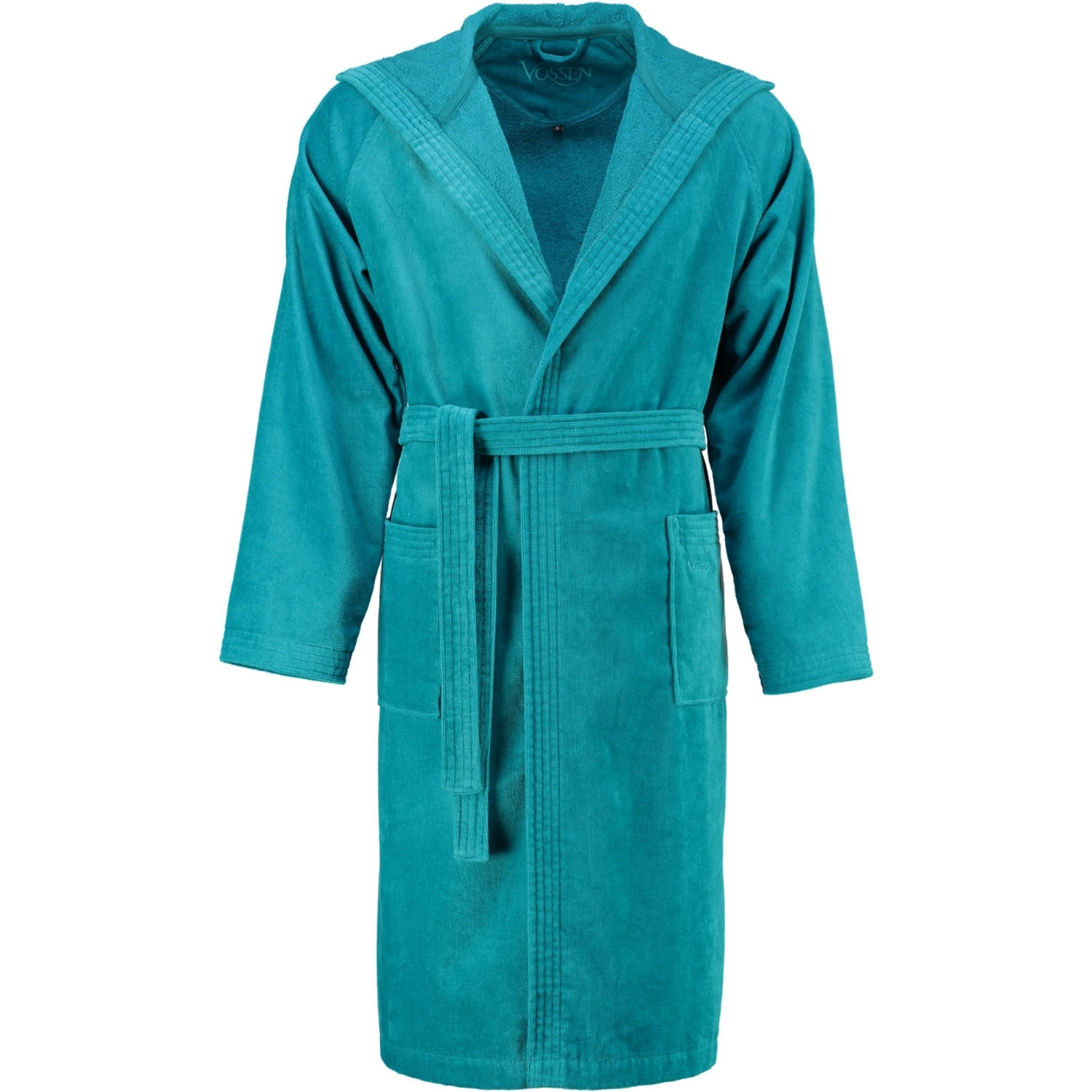 BADEMANTEL UNISEX KURZMANTEL MIT KAPUZE TEXAS LAGOON - 589 - Blau, Textil (Lnull) - Vossen