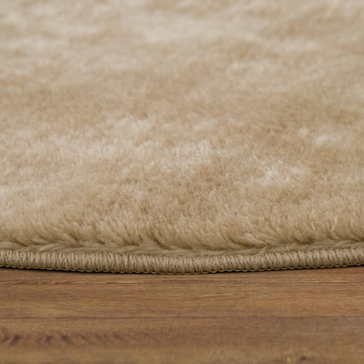 KURZFLORTEPPICH 160/160 cm Cadiz 630 - Sandfarben, Textil (160/160cm) - Paco Home