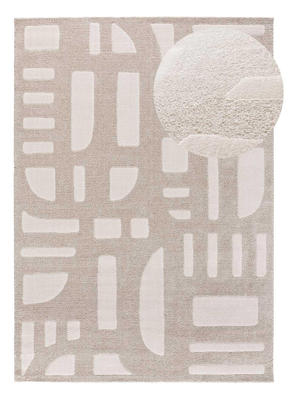 WEBTEPPICH Beige Caledonia 120/170 cm - Beige, Naturmaterialien/Textil (120/170cm) - Atticgo