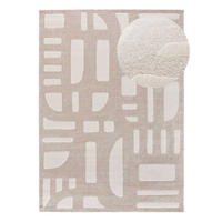 WEBTEPPICH Beige Caledonia 80/150 cm - Beige, Naturmaterialien/Textil (80/150cm) - Atticgo
