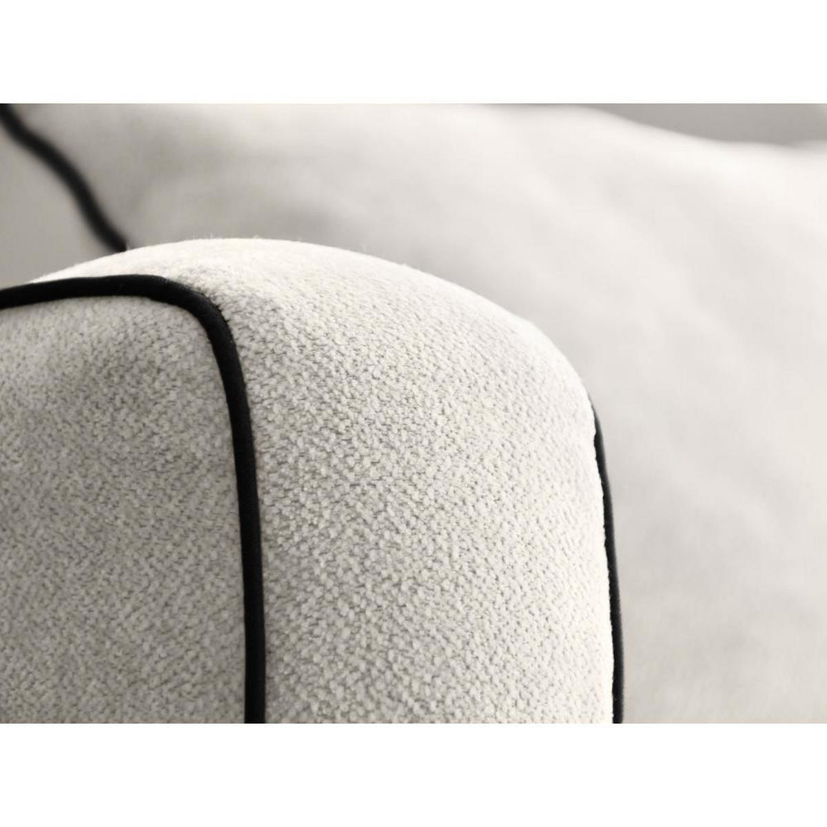 DREHSESSEL Dolce beige velour - Beige/Schwarz, Textil (90/83/90cm) - Beautysofa