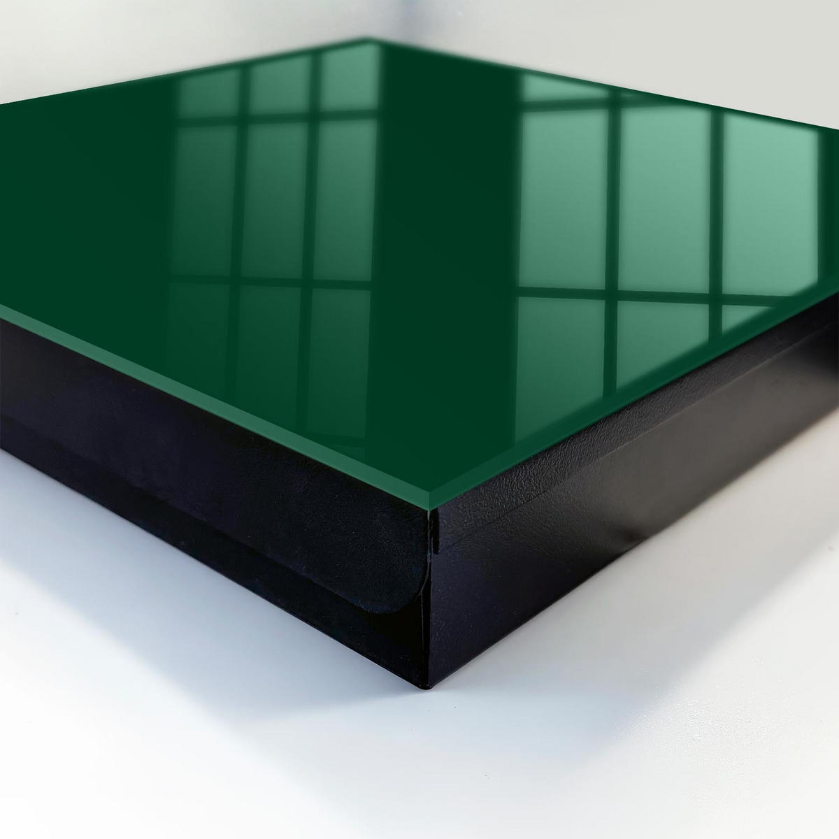 SCHLÜSSELBOX Schwarz 30x30 cm- Türöffnung nach rechts - Flaschengrün - Grün, Metall (30/30/5cm) - TULUP
