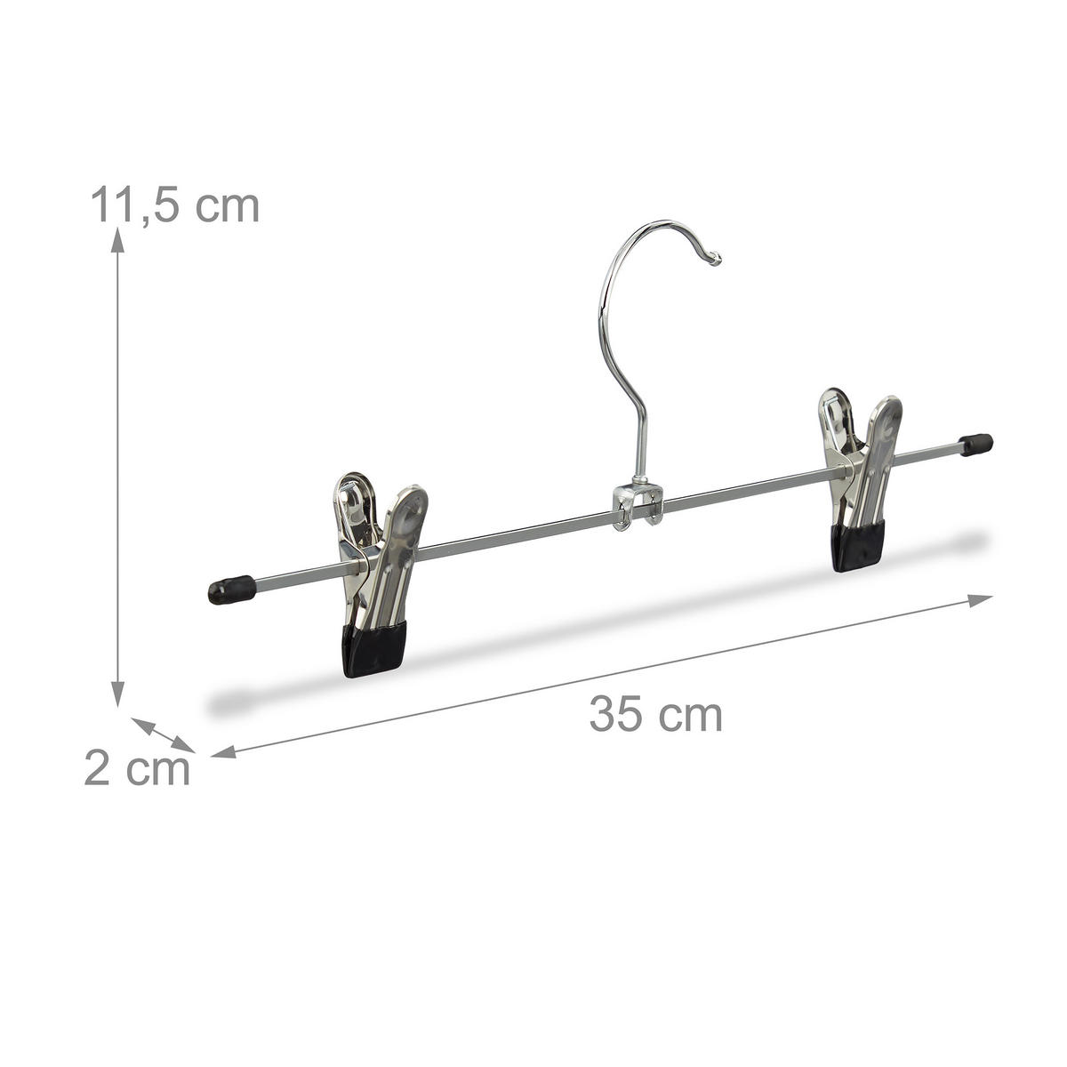 25XVEŠIAKY na nohavice - strieborná, kov/plast (2cm) - Relaxdays