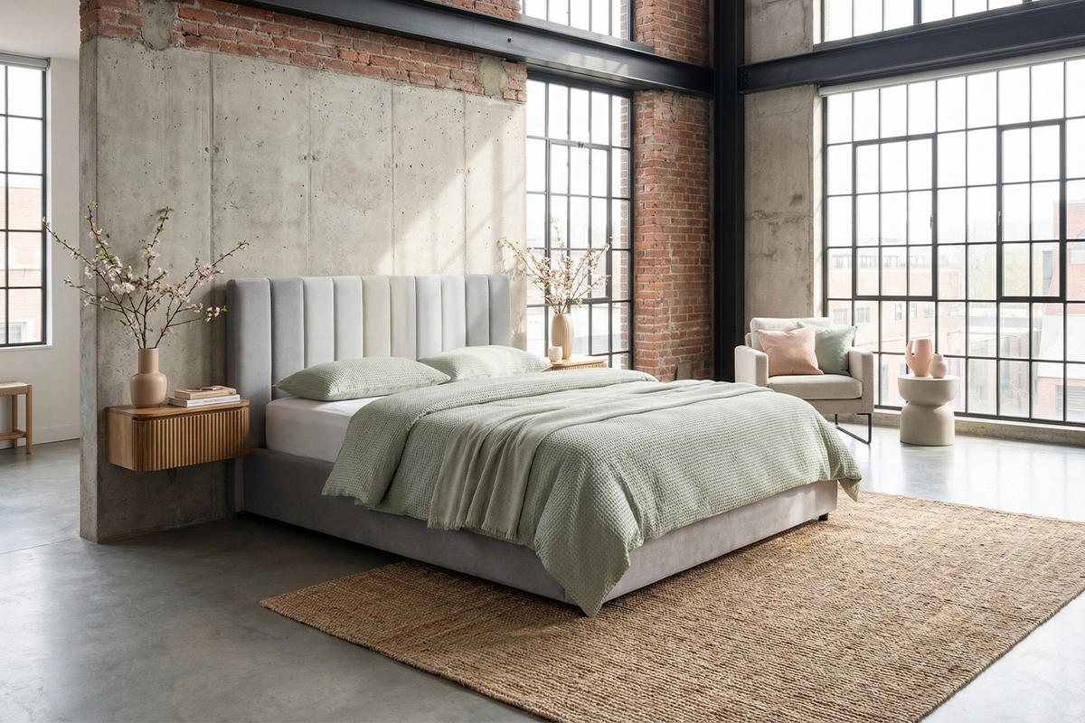 POLSTERBETT CATTURA Grau Velvet - Grau, Textil (180/200cm) - KAWOLA