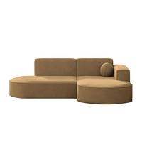GARTENECKSOFA L-Form Designer Modena Studio Patio Capucino Rechts - Cappuccino, Holz/Textil (236/78/165cm) - Kaiser Möbel