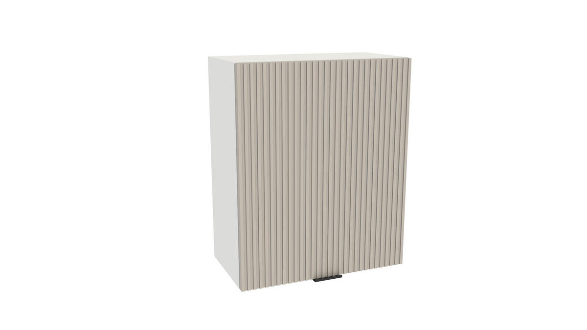 WINKELKÜCHE 240x180 cm mit Arbeitsplatte - SIMPLY Z2 - in Kaschmir / Kaschmir Rille / Weiß - Kaschmir/Schwarz, Holz/Holzwerkstoff (420/212/53cm)