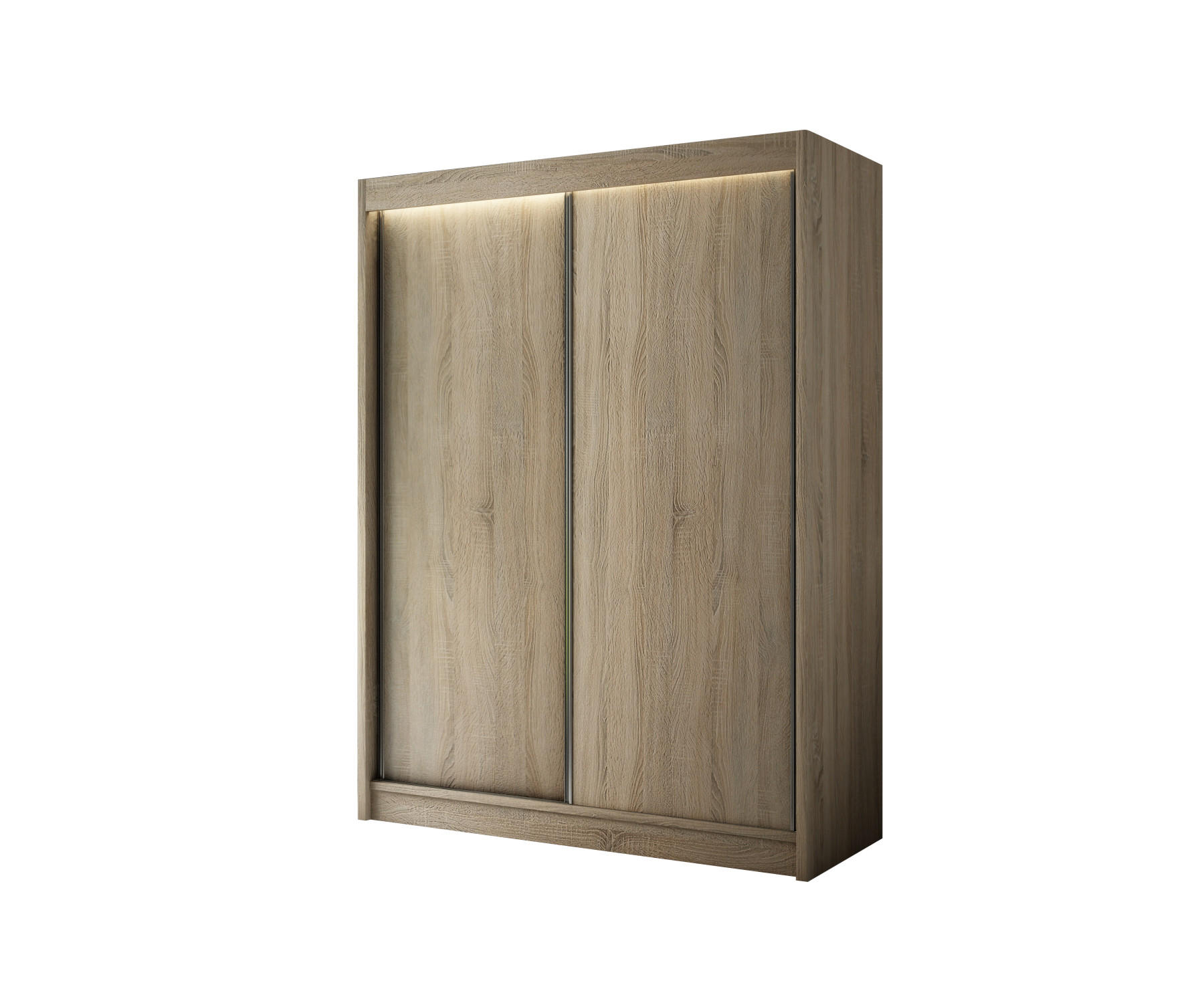 KLEIDERSCHRANK BEROG - 120 cm - Sonoma Eiche - Sonoma Eiche, Holzwerkstoff (120/215/61cm) - ALTDECOR