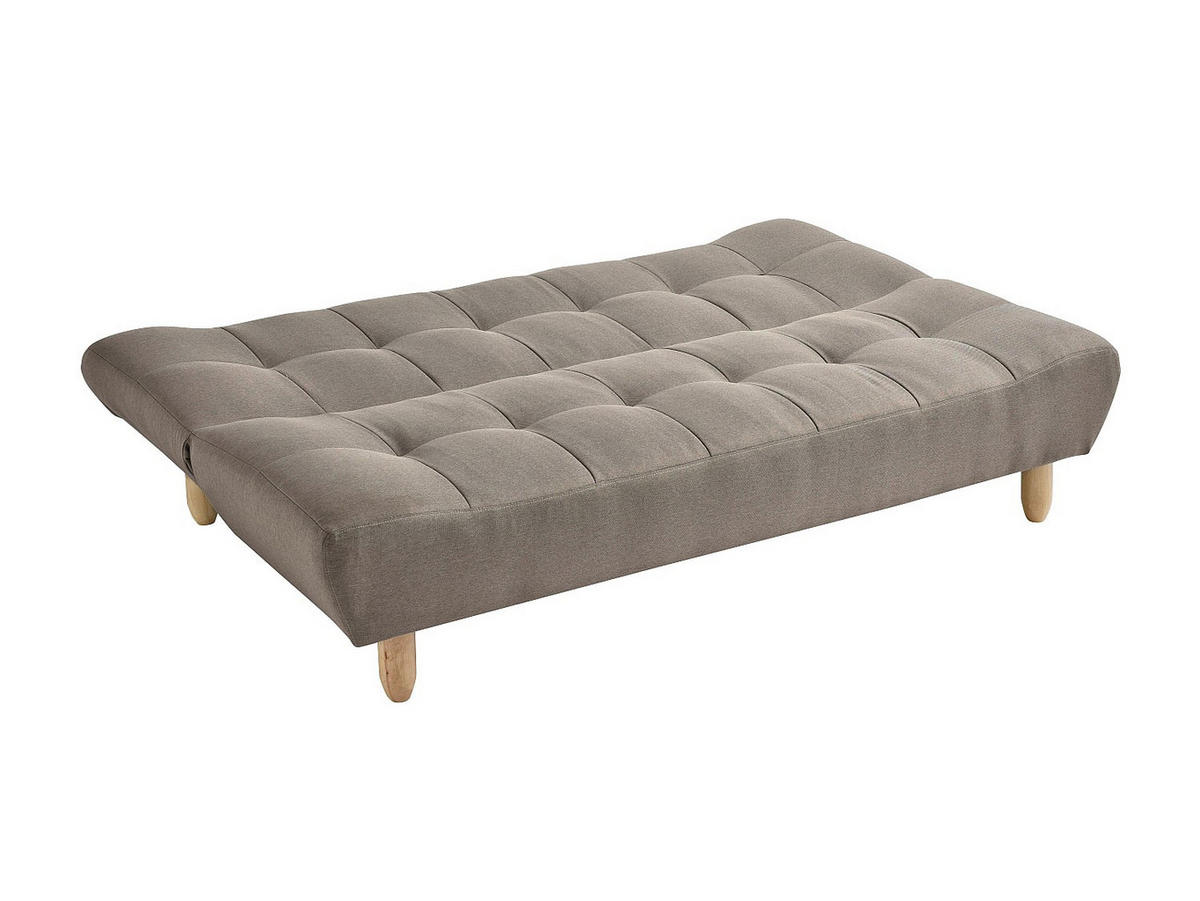SCHLAFSOFA - 3 Personen - Stoff - Taupe - - Taupe, Textil (182/87/97cm) - Vente-Unique