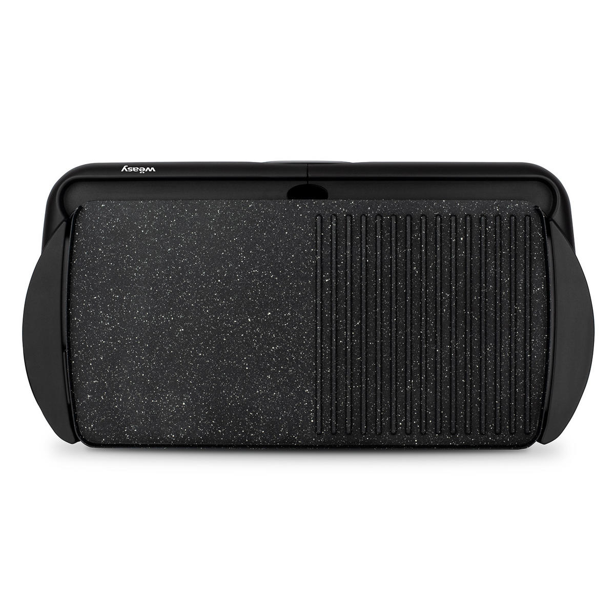 WËASY STO52 Elektro-Grillplatte - Schwarz, Stein (31/34/67.5cm) - Weasy