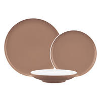 TELLER-SET Sento Home Pure Colors Cocoa Brown 18-tlg. - Hellbraun, Keramik (2/2/2cm) - Seltmann Weiden