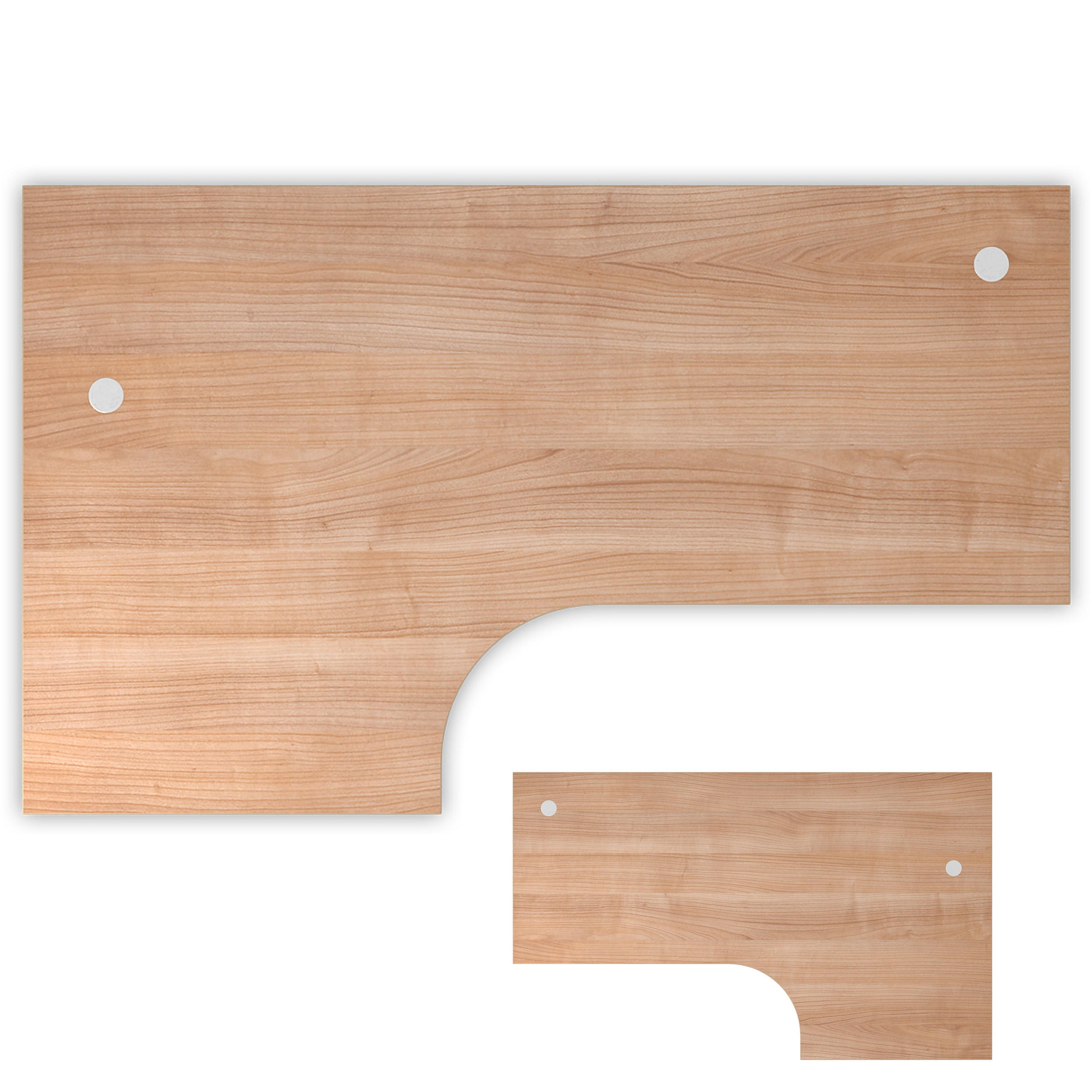 bümö Schreibtischplatte Nussbaum 200x2.5x120 cm