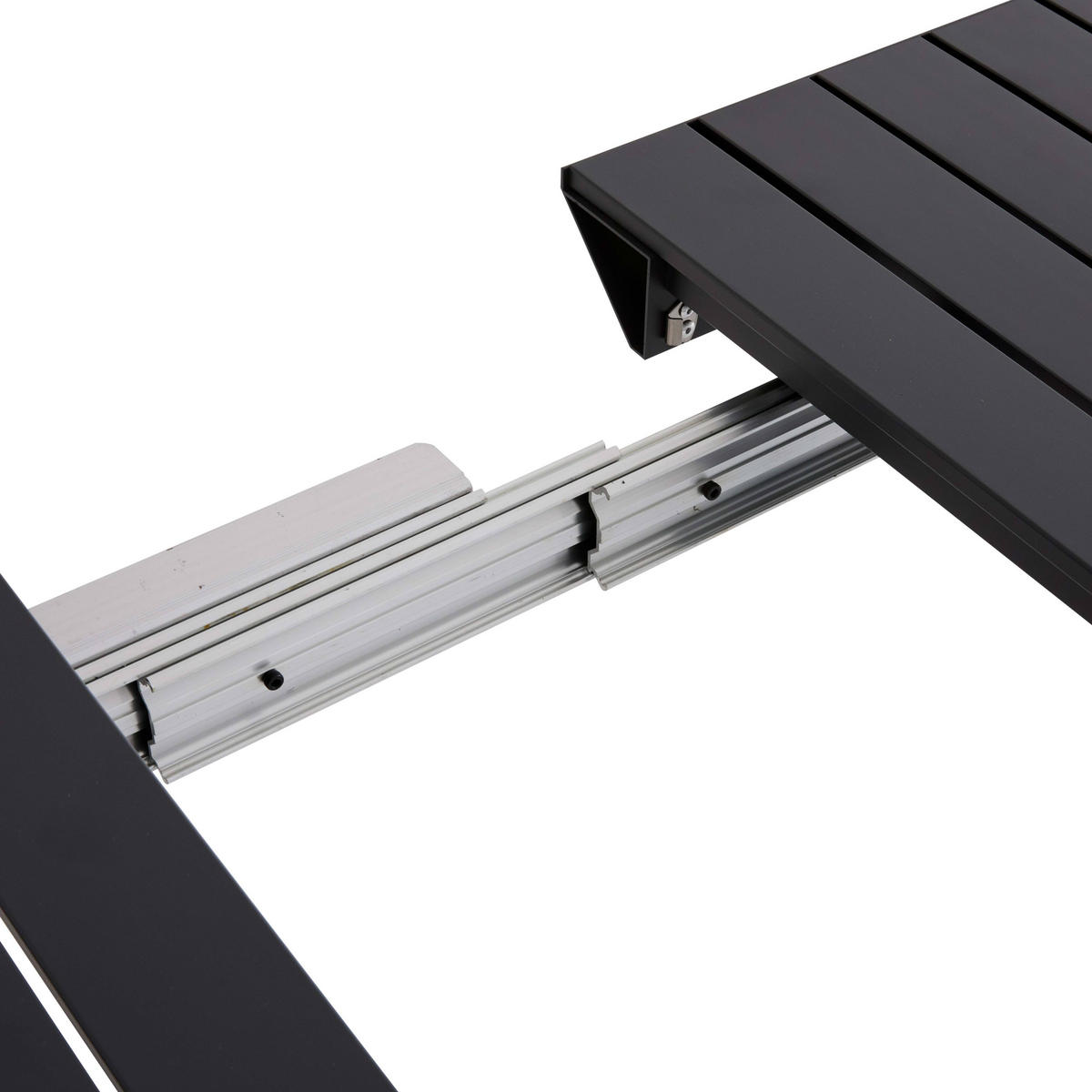 GARTENTISCH ausziehbar 52/260 cm, Grau - Grau, Metall (52/100/74cm) - Oviala