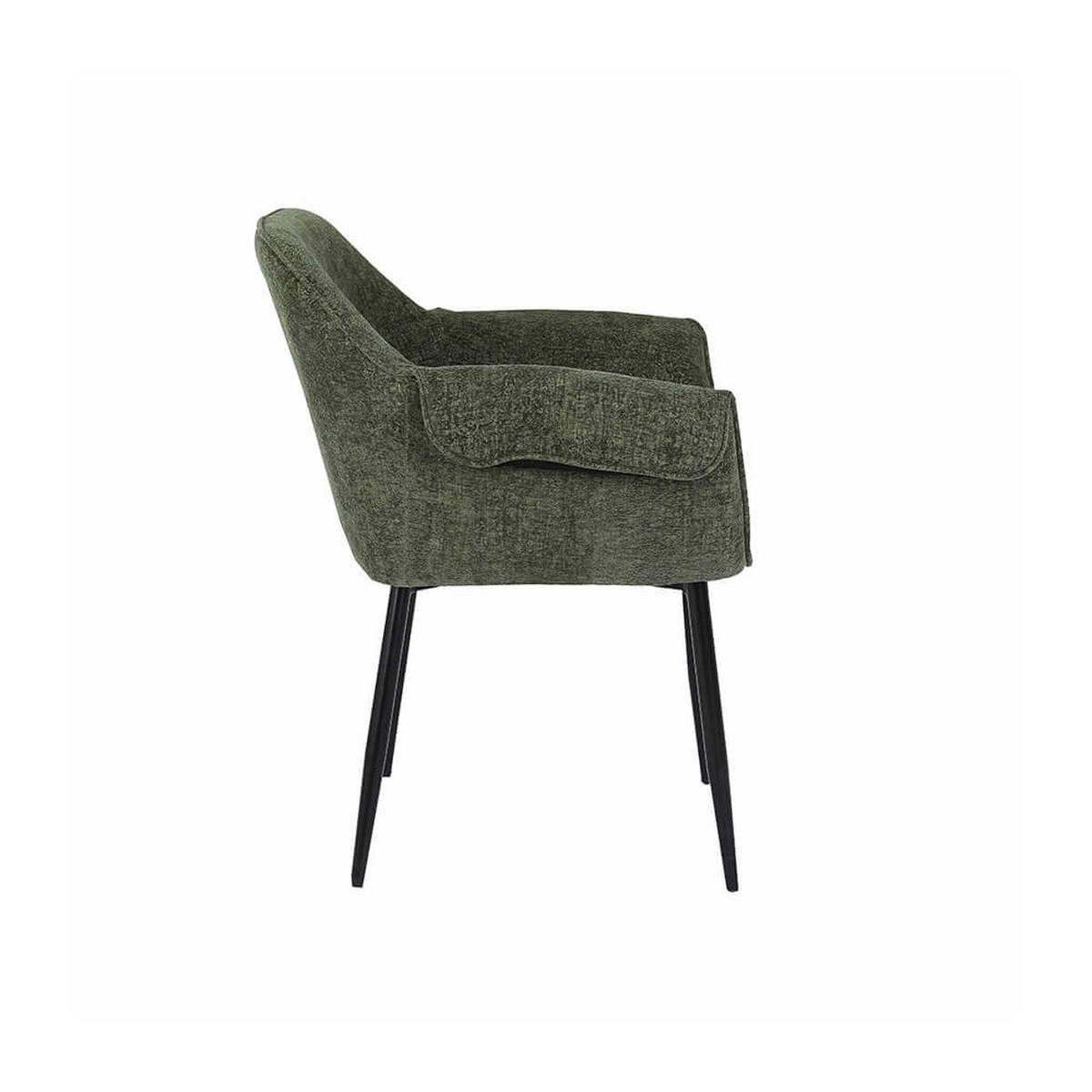 ESSZIMMERSTUHL chenille CHENO - 4er Set Grün - Grün, Kunststoff (71/74.5/63cm) - Home Deluxe