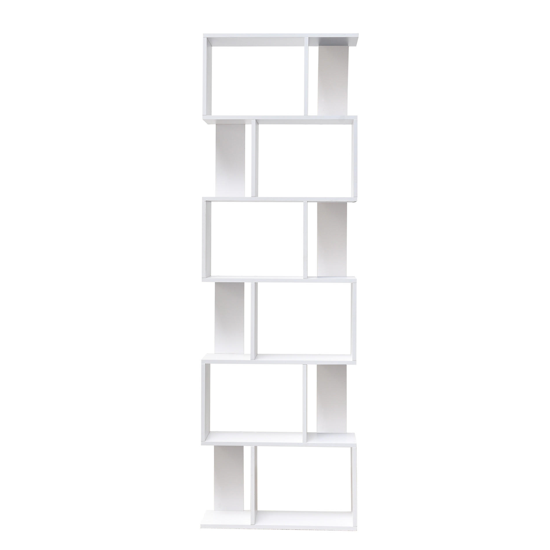 BÜCHERREGAL Weiß 24/60/190 cm - Weiß, Holzwerkstoff (24/190/60cm) - Mobili Rebecca