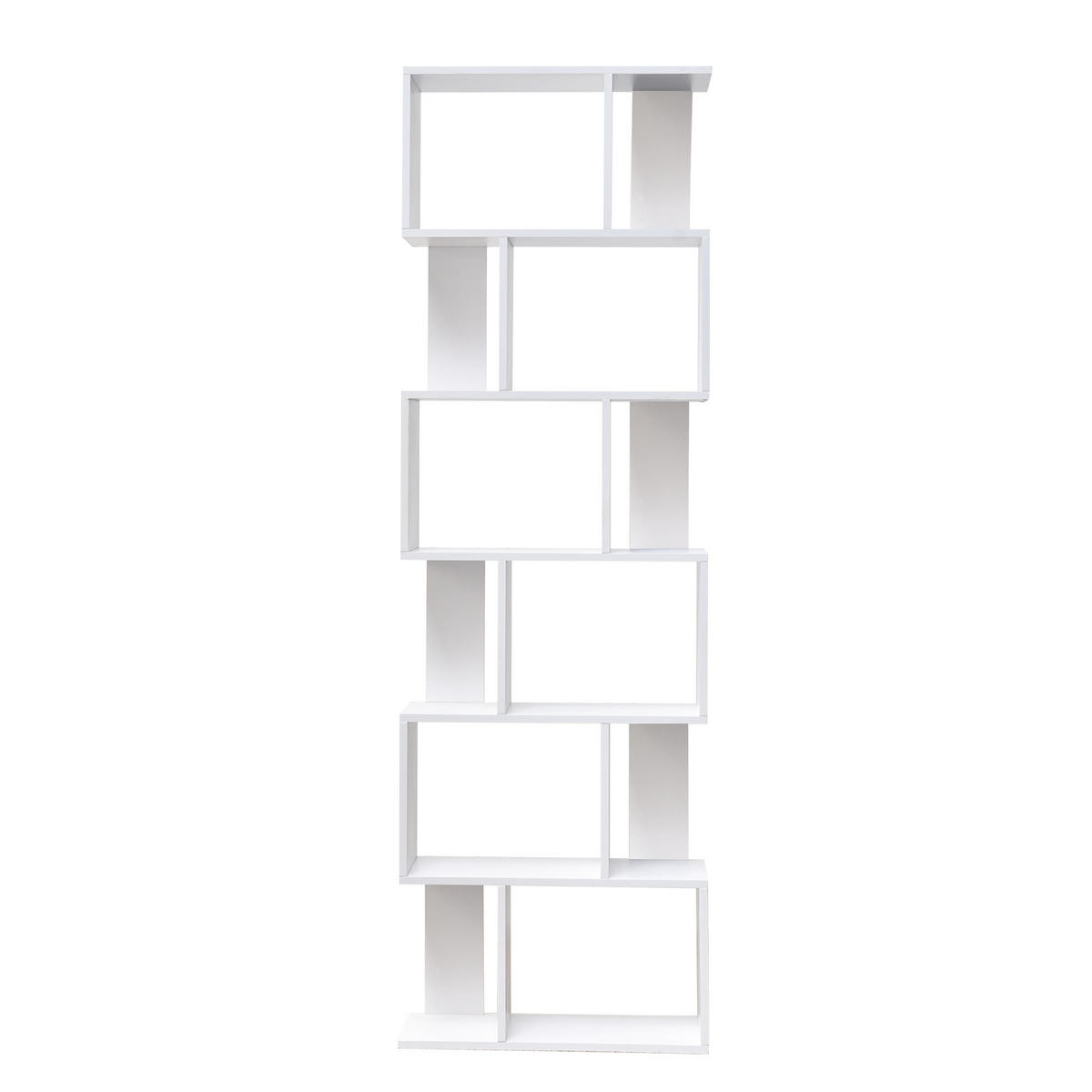 BÜCHERREGAL Weiß 24/60/190 cm - Weiß, Holzwerkstoff (24/190/60cm) - Mobili Rebecca