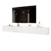 TV-LOWBOARD weiß hochglanz, hängend mit LED-Beleuchtung - Weiß Hochglanz, Holzwerkstoff (300/36/40cm) - Idohome