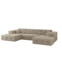 WOHNLANDSCHAFT Chantal In Moly - Beige, Holzwerkstoff/Textil (350/78/171cm) - Fun Möbel